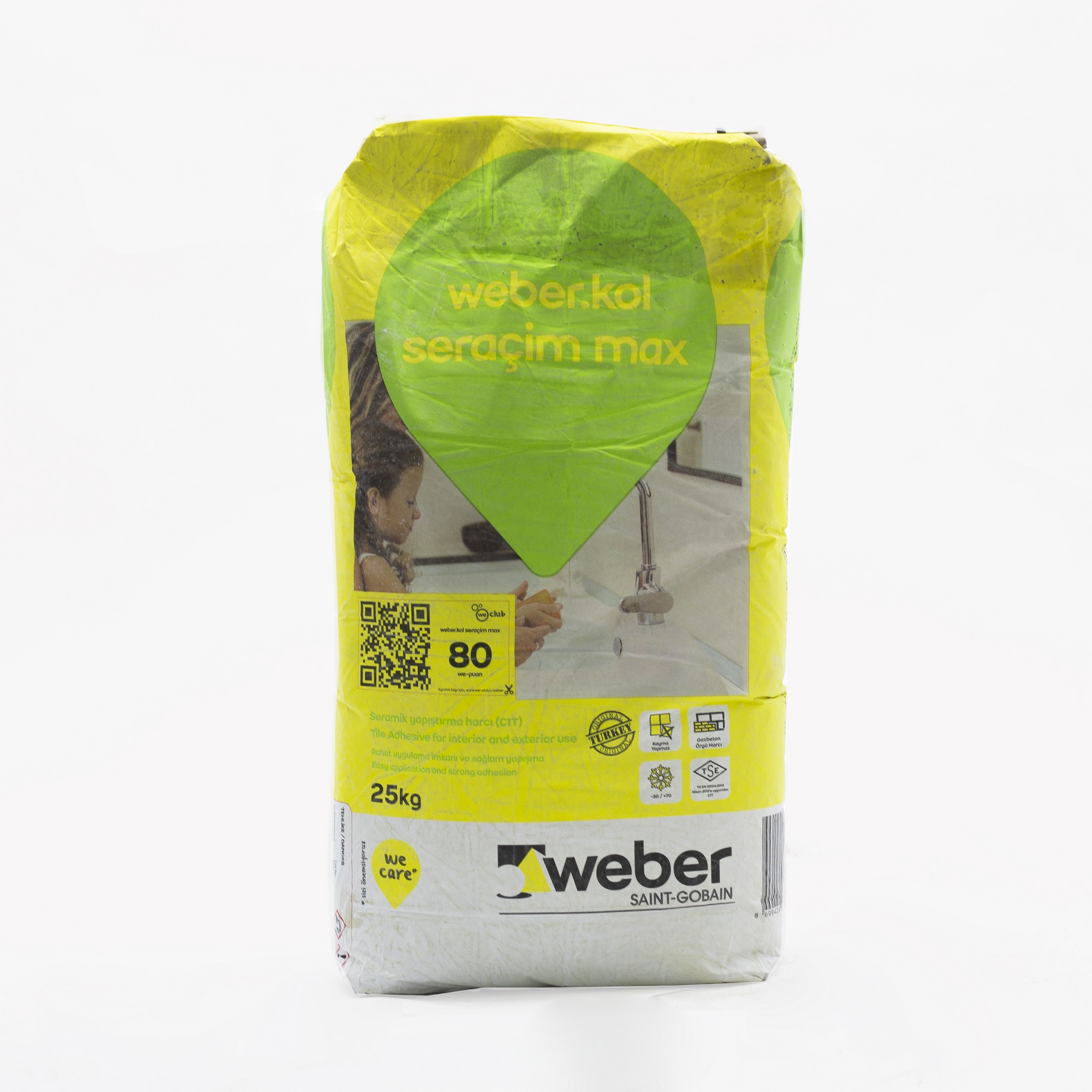 WEBER.kol Seracim Max 25კგ — წებოცემენტი